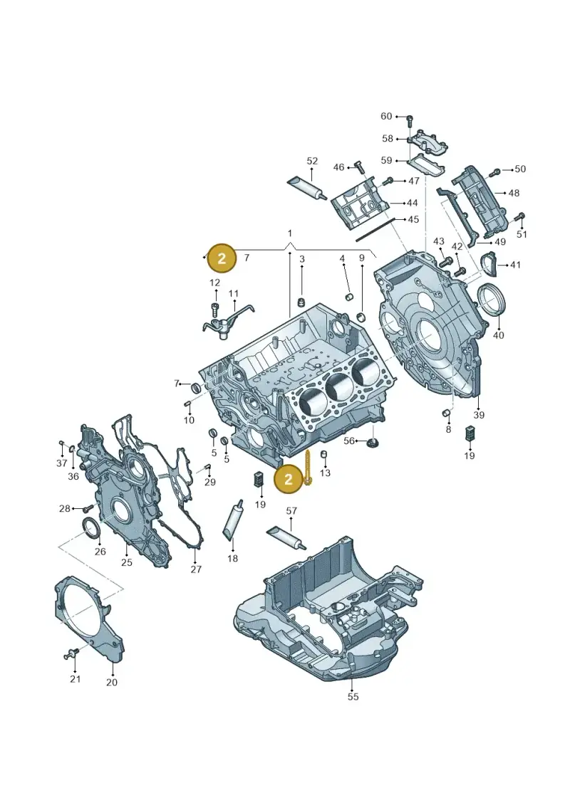 WHT003959 — Volkswagen Touareg (2017-2023) diagram 439103020, position 2