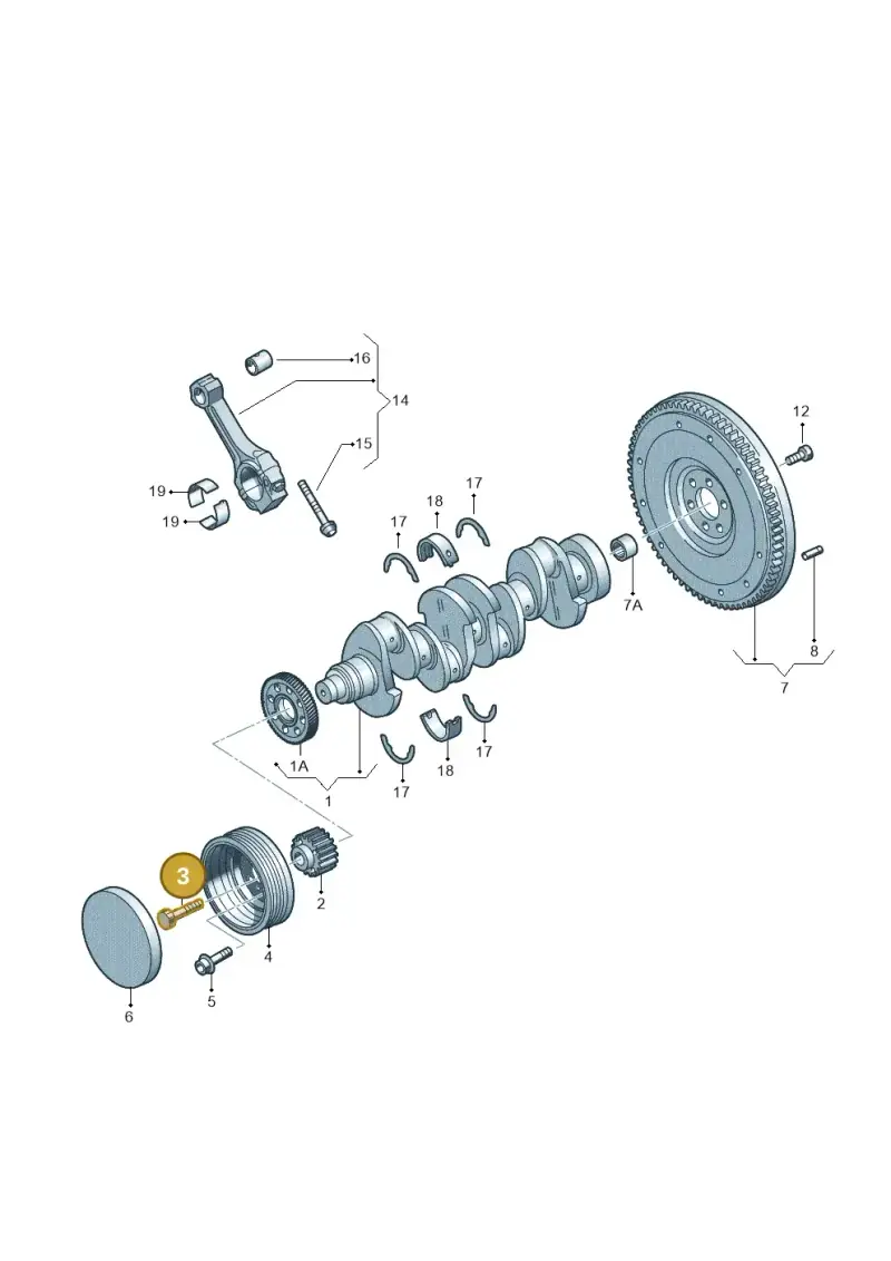 WHT004573 — Volkswagen New beetle (2011-2016) diagram 409105300, position 3