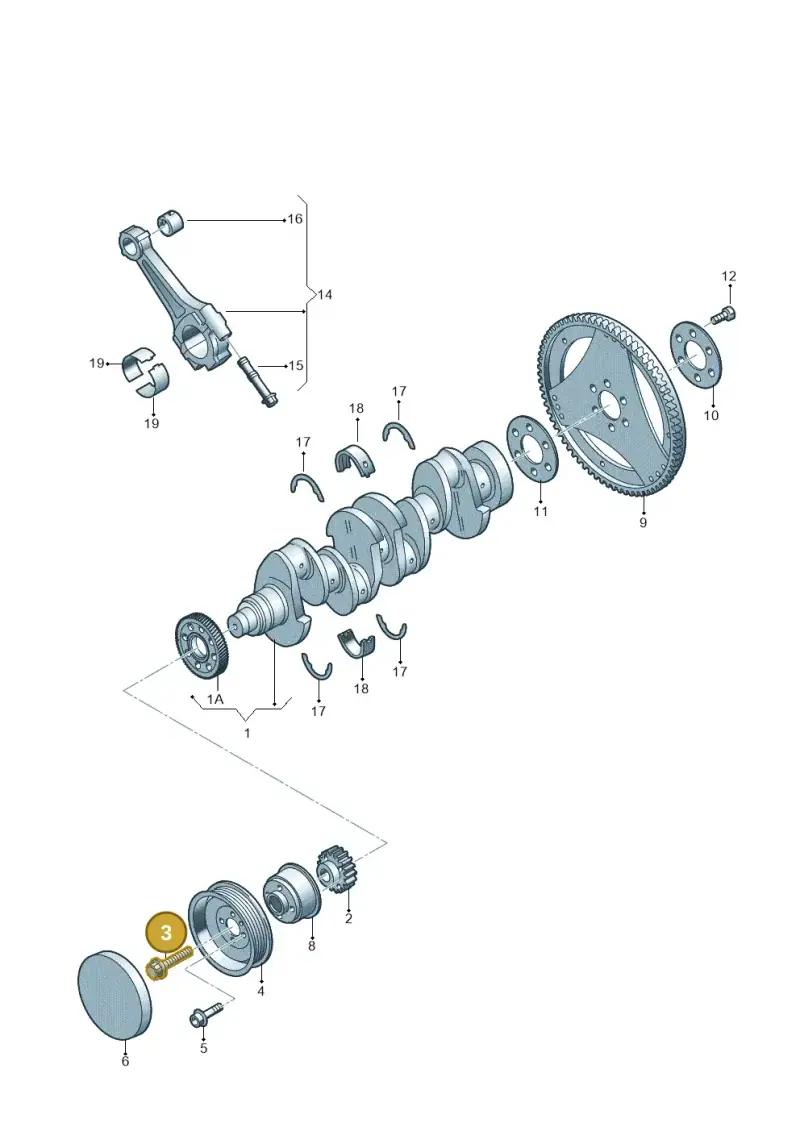 WHT004573 — Volkswagen Amarok twin cab (2012-2016) diagram 749105630, position 3