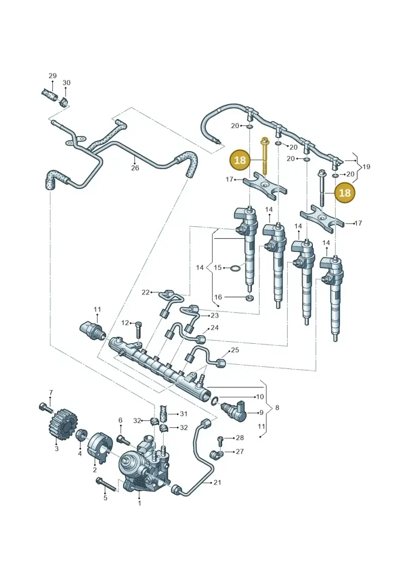 WHT004739 — Volkswagen Caddy kombi (2015-2020) diagram 634130300, position 18