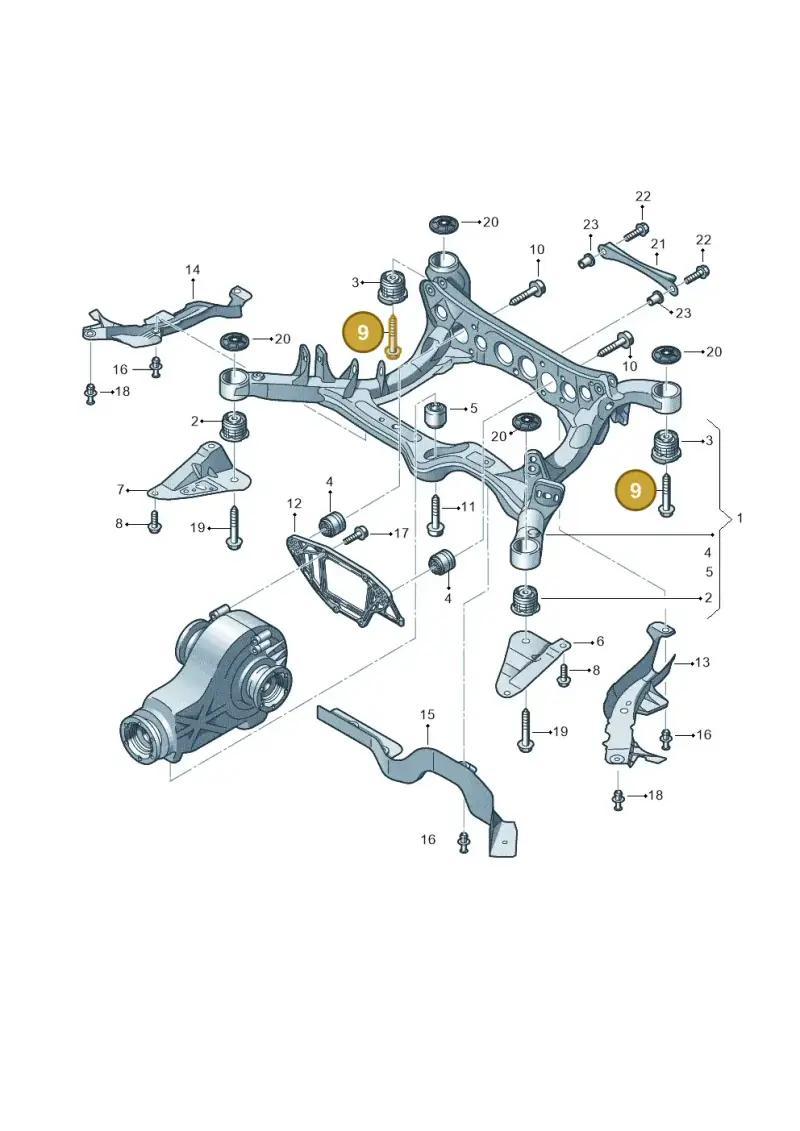 WHT004756 — Audi RS4 Av. qu. 4.2 (2012-2015) diagram 620505020, position 9