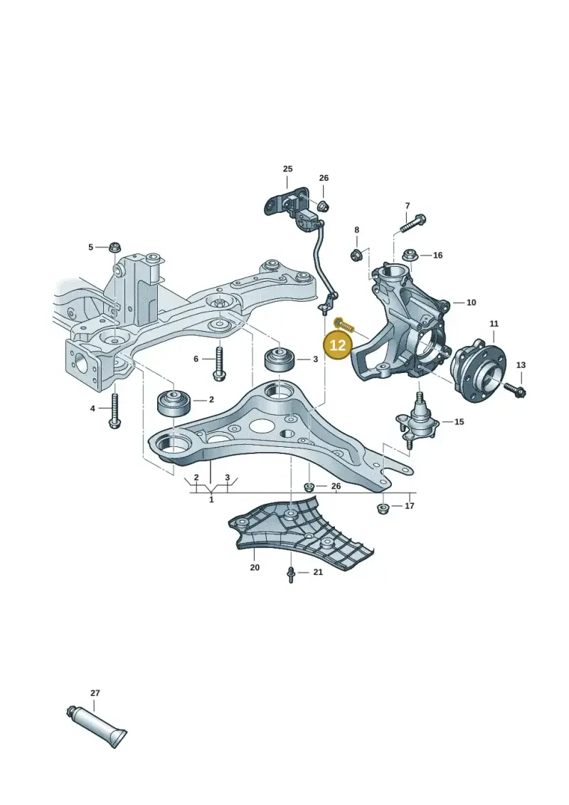 WHT004835 — Volkswagen ID.Buzz (2022-) diagram 15a407000, position 12