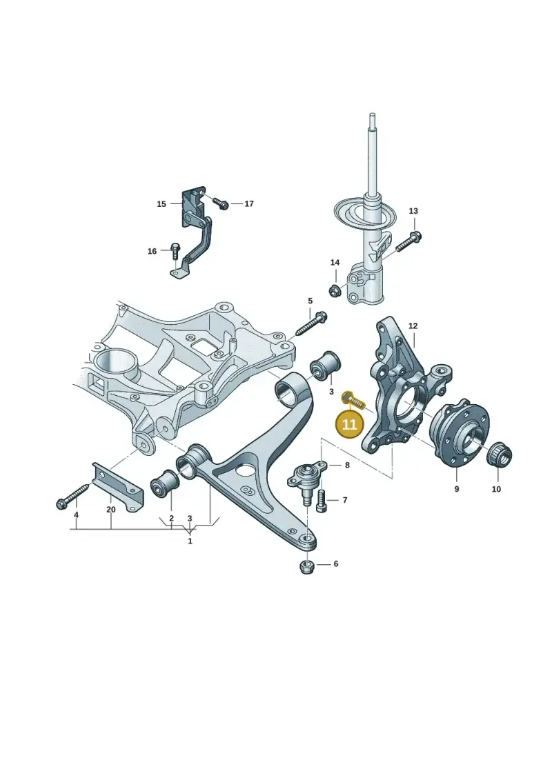 WHT004835 — Volkswagen Multivan (2021-) diagram 7t0407000, position 11