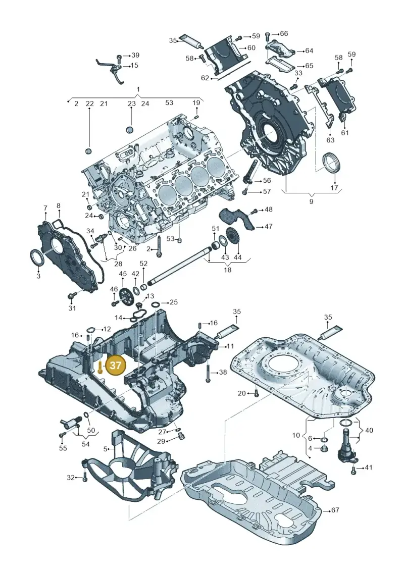 WHT004873 — Volkswagen Touareg (2017-2023) diagram 859103500, position 37