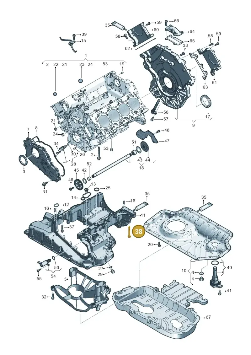 WHT004874 — Volkswagen Touareg (2017-2023) diagram 859103500, position 38