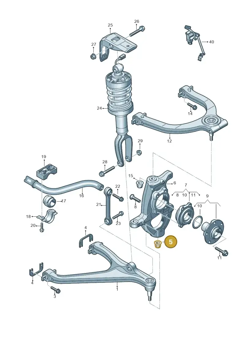 WHT004898 — Audi R8 Spyder (2015-2024) diagram 872407000, position 5+15