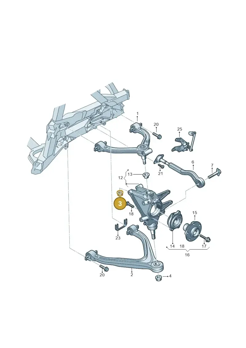 WHT004898 — Audi R8 Spyder (2015-2024) diagram 872505050, position 3+4