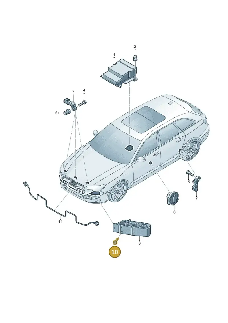 WHT005232 — Audi RS4 Avant (2017-2025) diagram 438959300, position 10