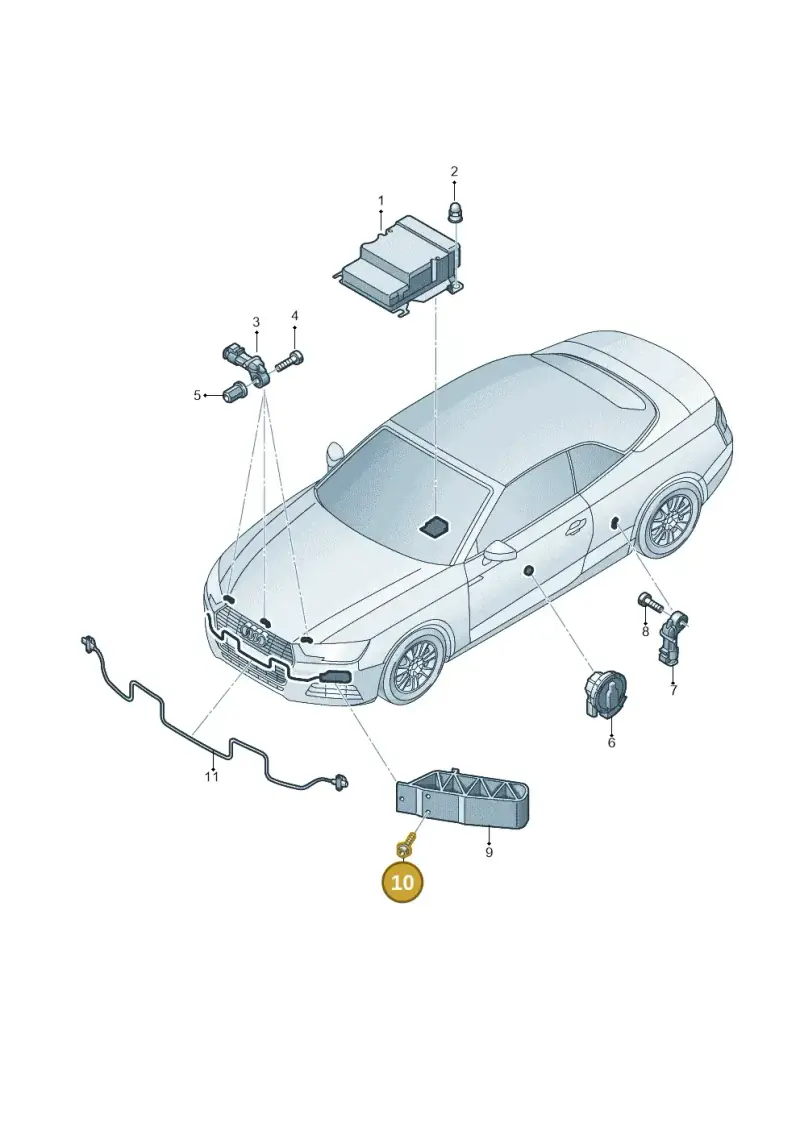 WHT005232 — Audi A5 Cabriolet (2016-2025) diagram 848959300, position 10