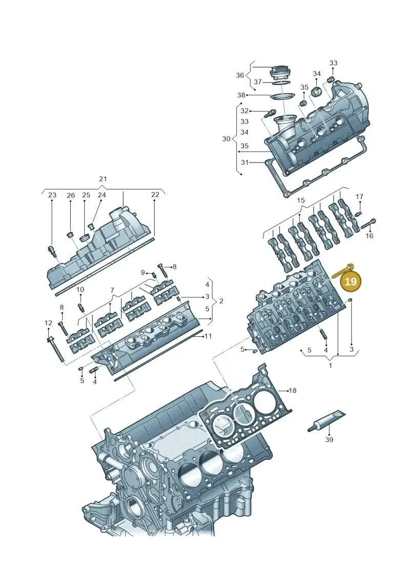 WHT005262 — Volkswagen Touareg (2012-2014) diagram 693103670, position 19