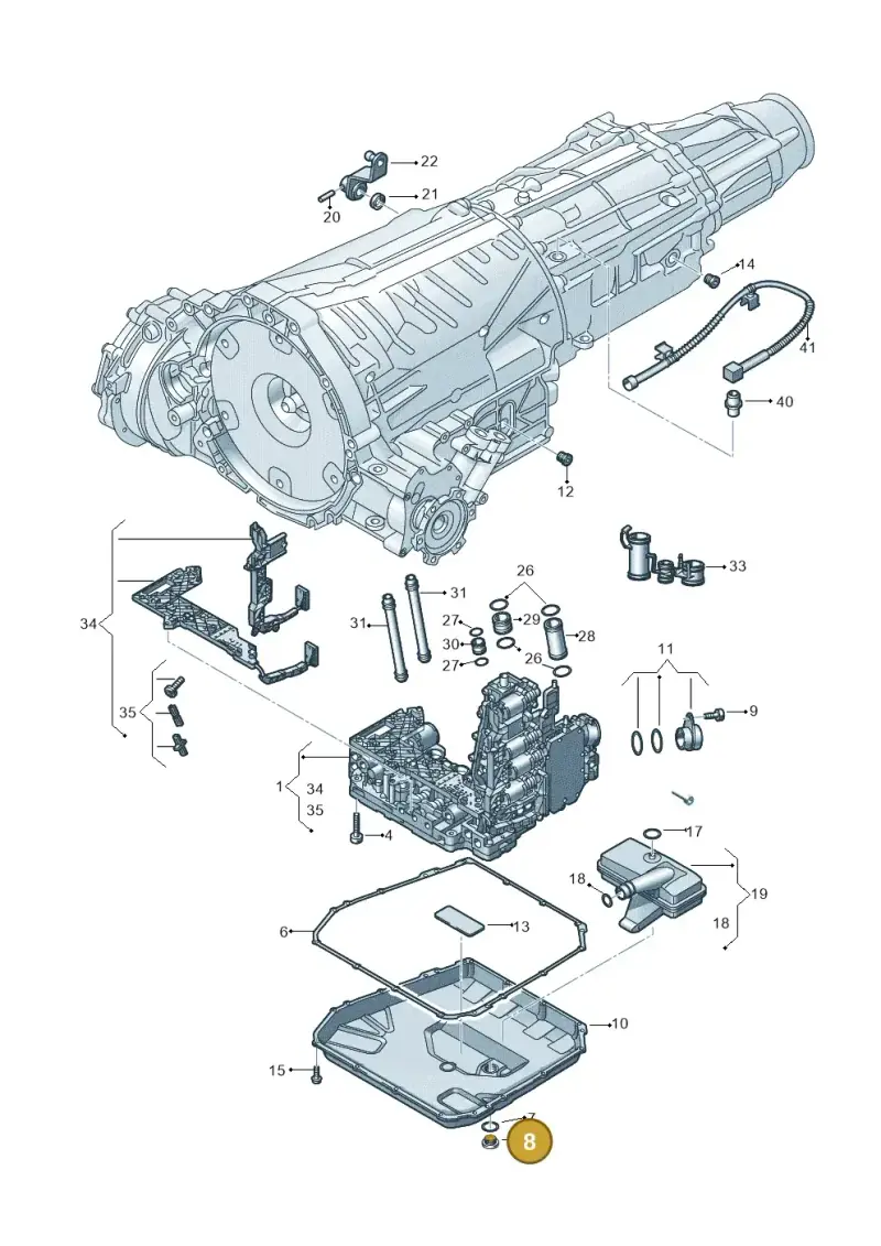 WHT005282 — Volkswagen Phideon (2016-2023) diagram 251325700, position 8