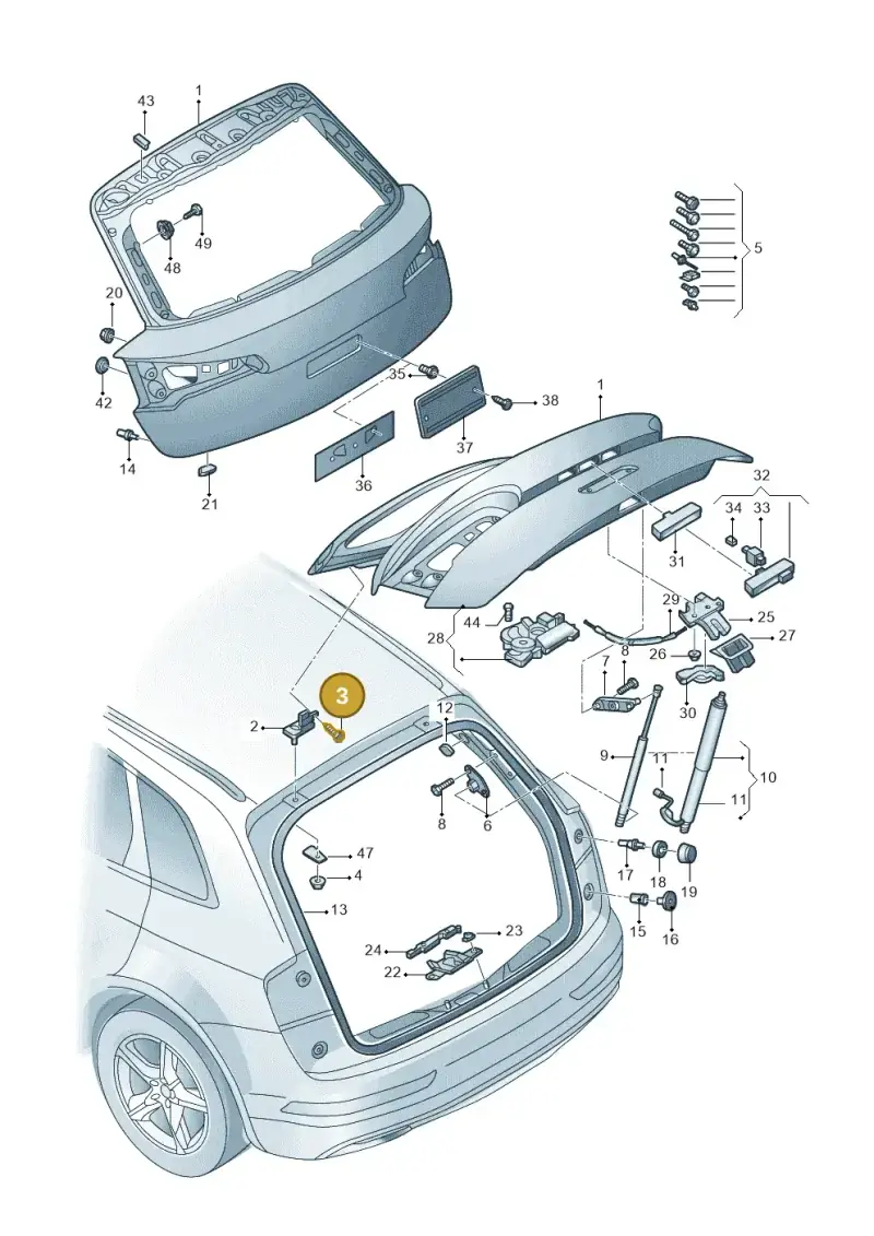 WHT005287 — Audi Q5 qu. 2.0 (2018-) diagram 428827000, position 3