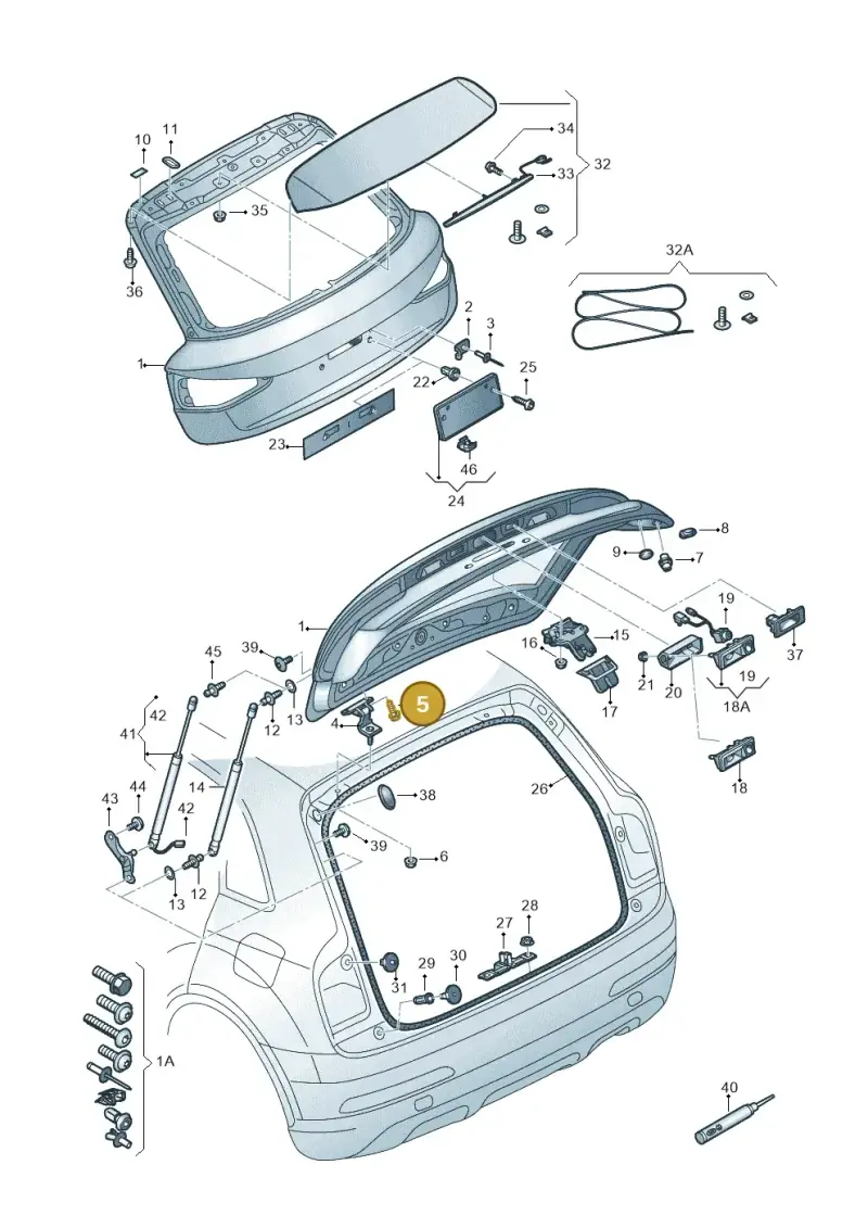 WHT005287 — Audi RS Q3 (2013-2018) diagram 764827000, position 5