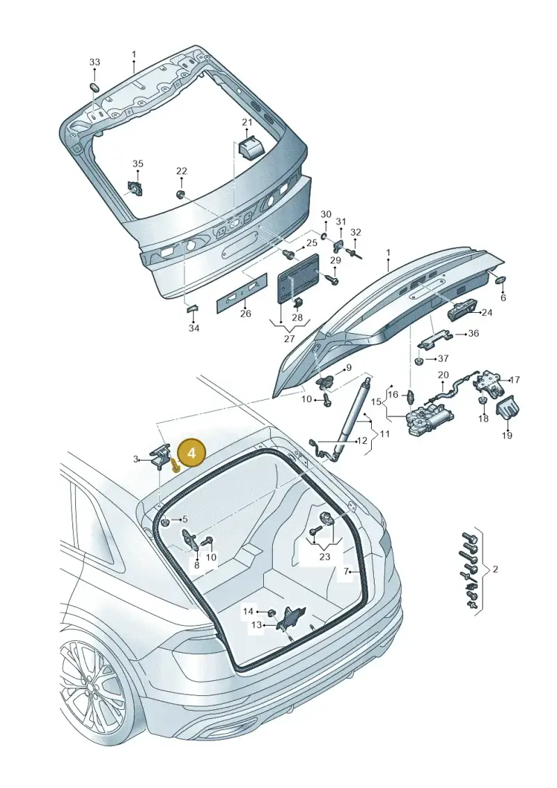 WHT005287 — Audi RS Q8 (2019-2025) diagram 429827000, position 4