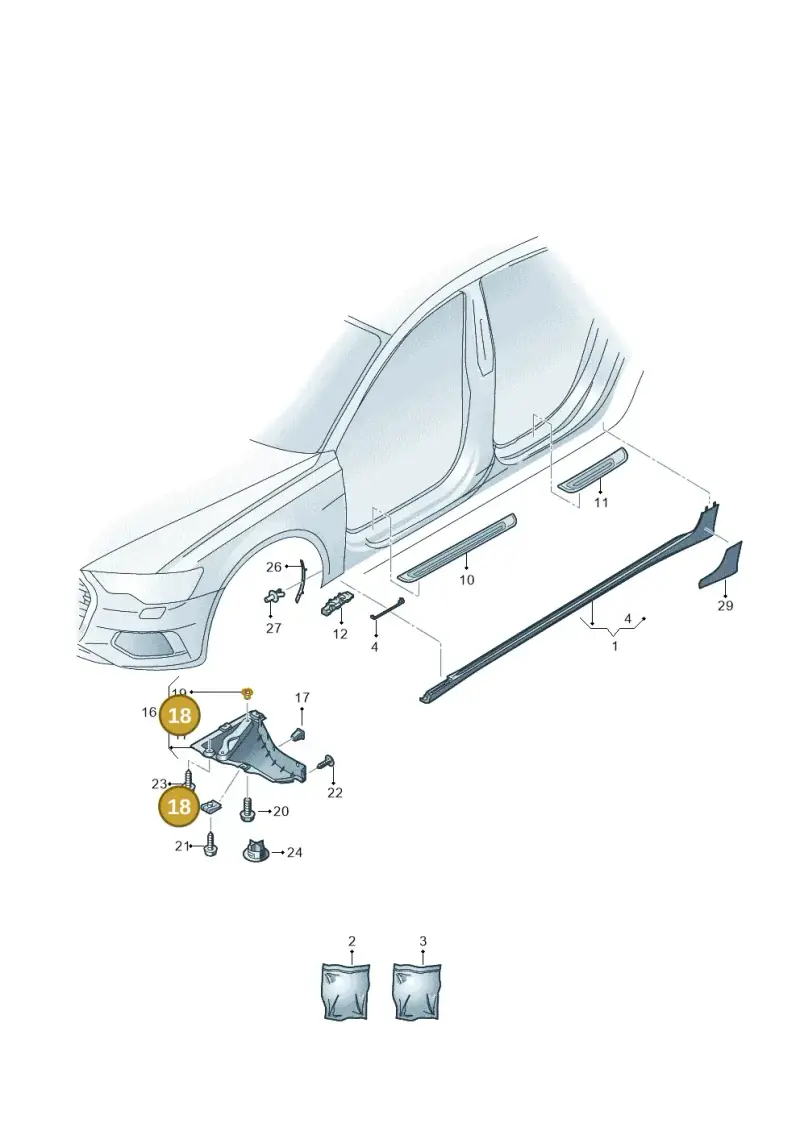 WHT005296 — Audi A6 (2018-2025) diagram 430853000, position 18