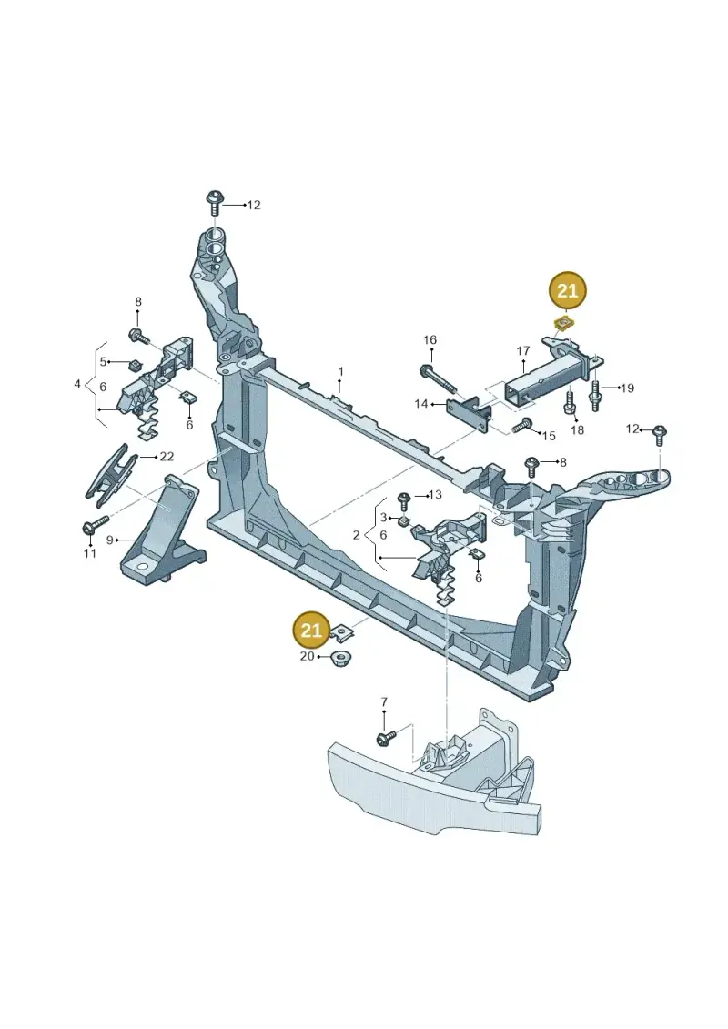 WHT005296 — Audi RS6 Avant (2019-2025) diagram 537805000, position 21