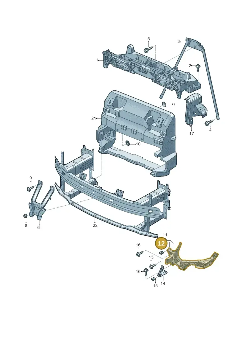 WHT005296 — Audi Q4 Sportback (2021-2025) diagram 89a805000, position 12