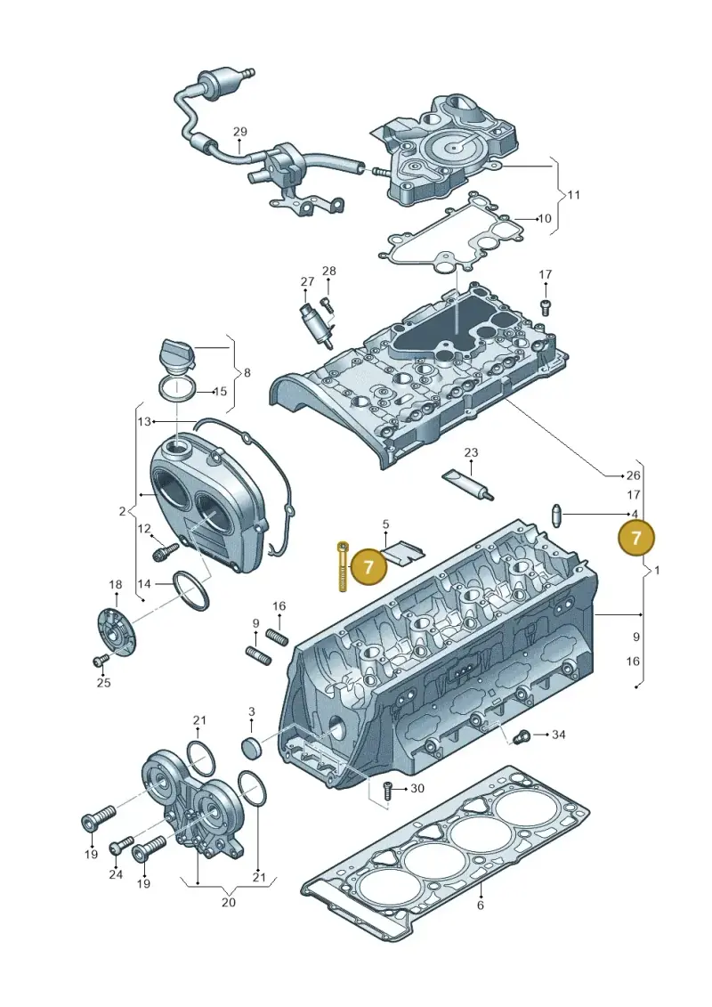 WHT005305 — Audi A5 Sportback (2016-2020) diagram 849103250, position 7