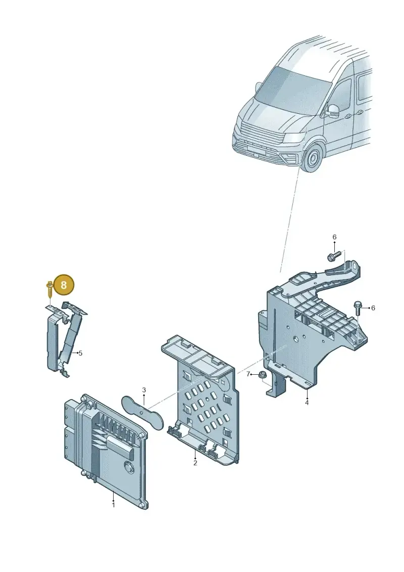 WHT005336 — Volkswagen MAN TGE 55 (2016-2021) diagram 806906200, position 8