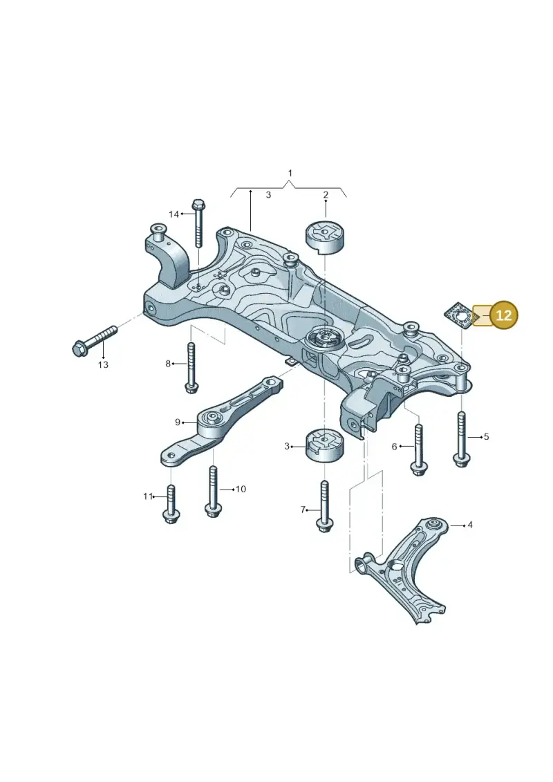 WHT005350 — Volkswagen Beetle (2016-2019) diagram 801199050, position 12