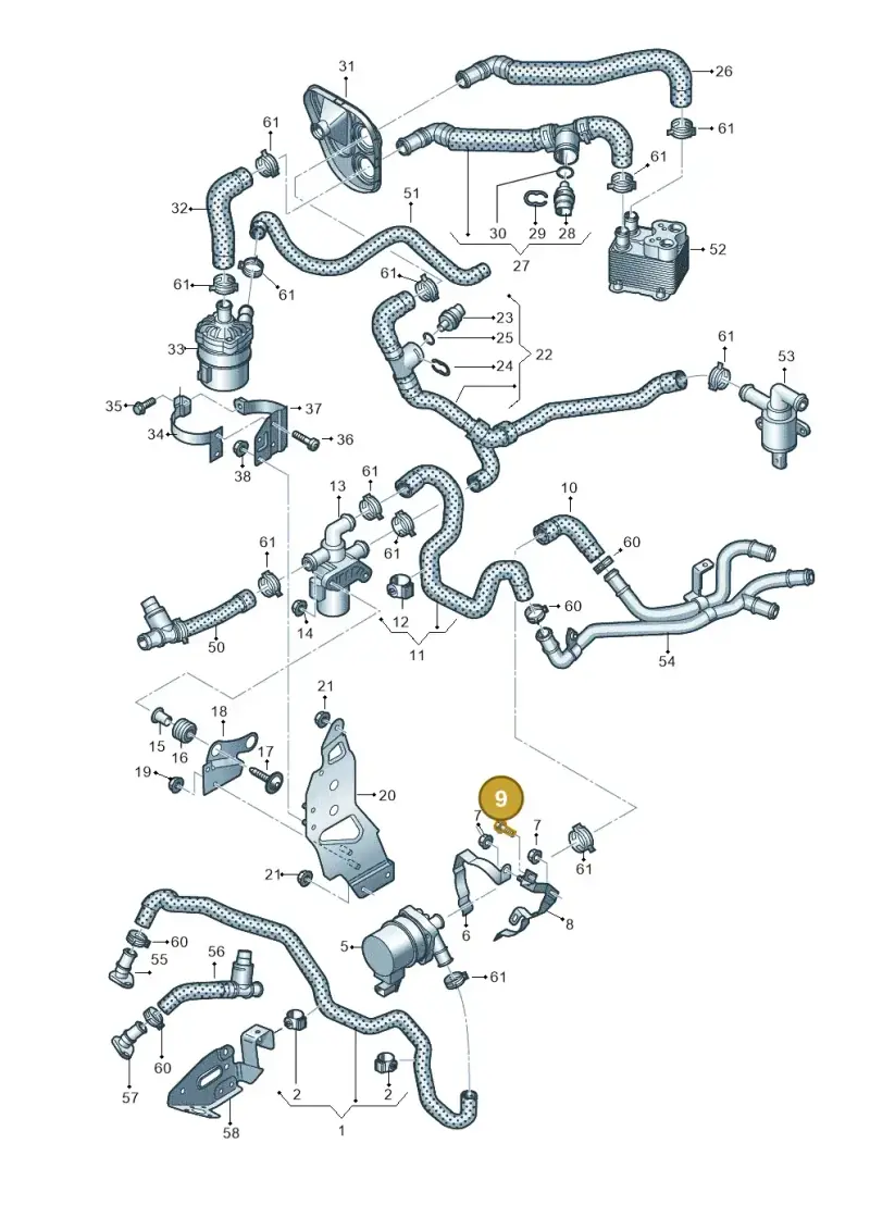 WHT005371 — Audi Q7 (2015-2025) diagram 859121160, position 9