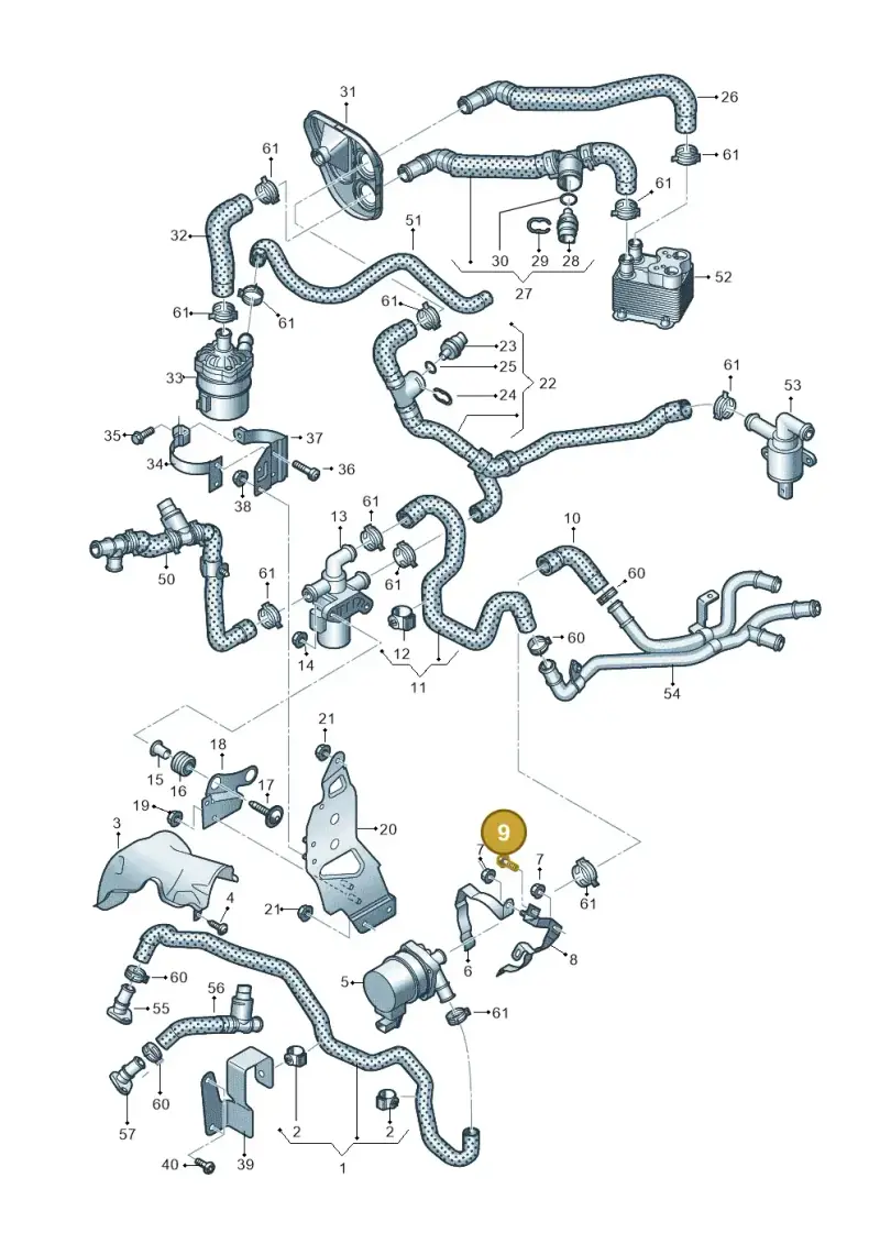 WHT005371 — Audi Q7 (2015-2025) diagram 859121510, position 9