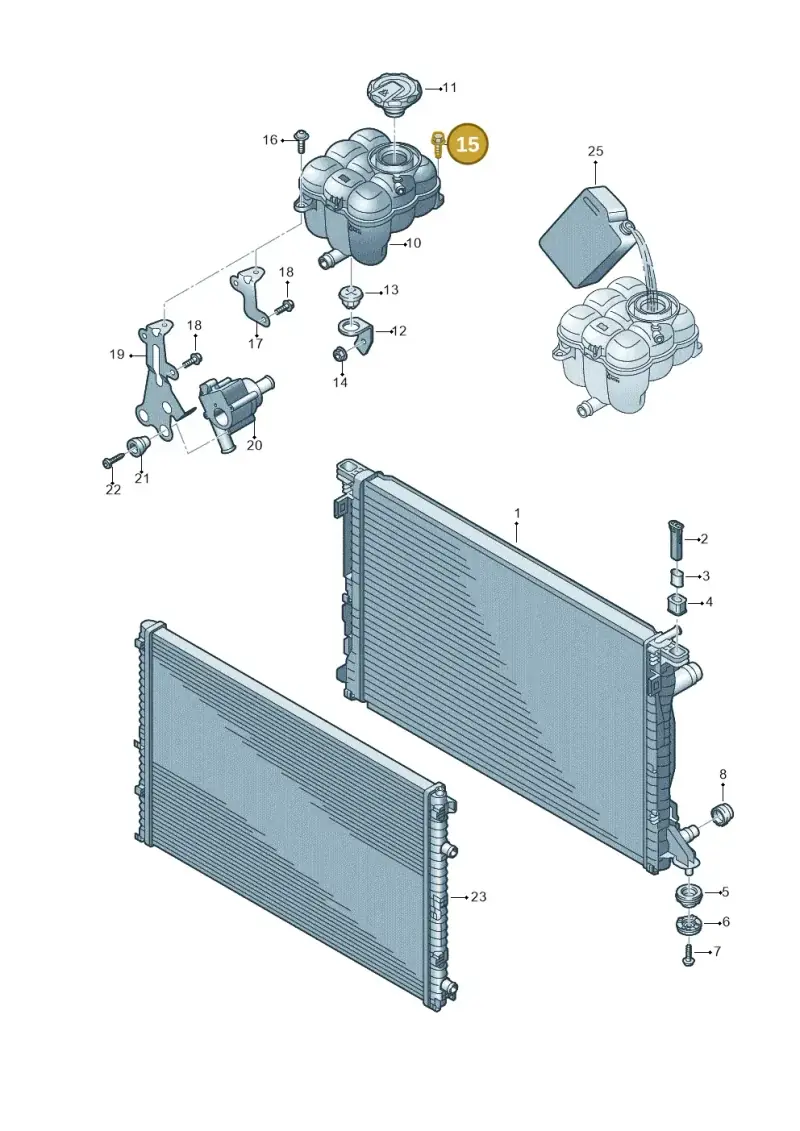 WHT005371 — Audi Q8 (2018-2025) diagram 859121700, position 15