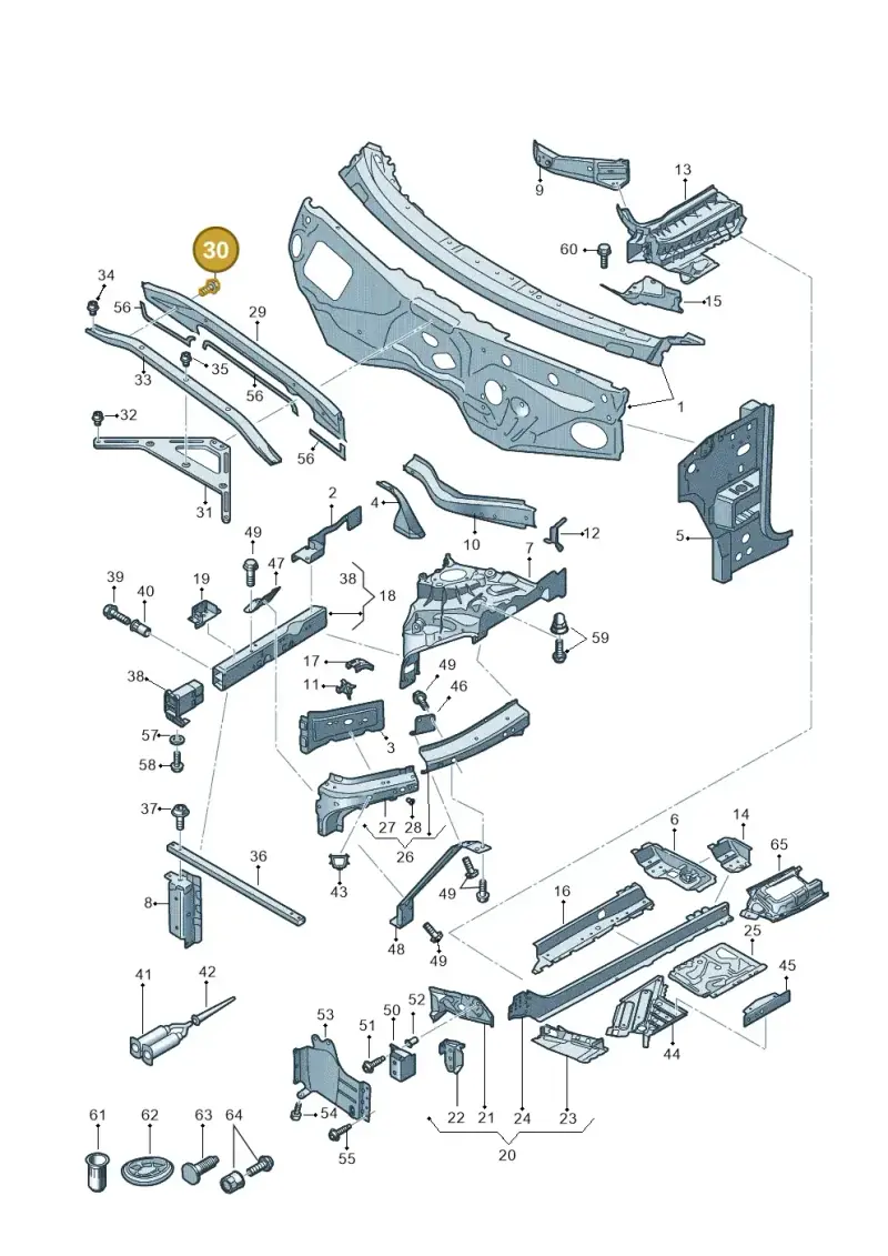 WHT005371 — Audi Q7 (2015-2025) diagram 859805000, position 30