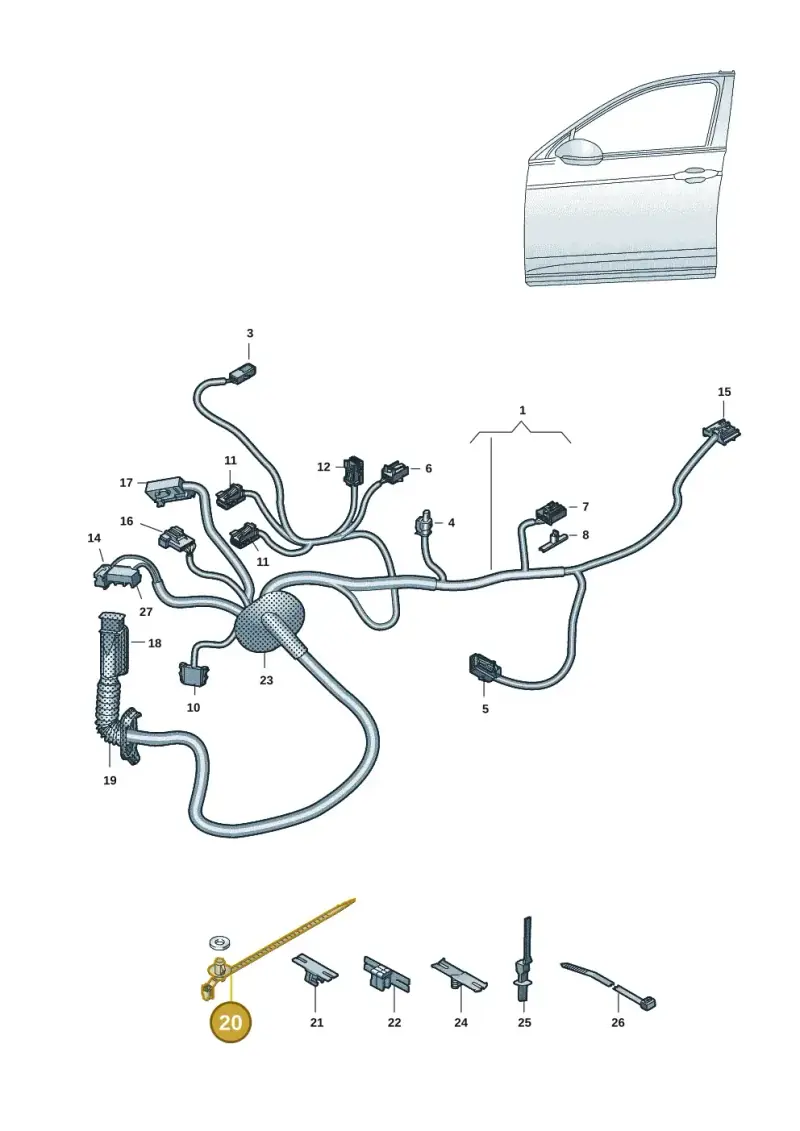 WHT005438 — Skoda Enyaq (2020-2021) diagram 10a972033, position 20