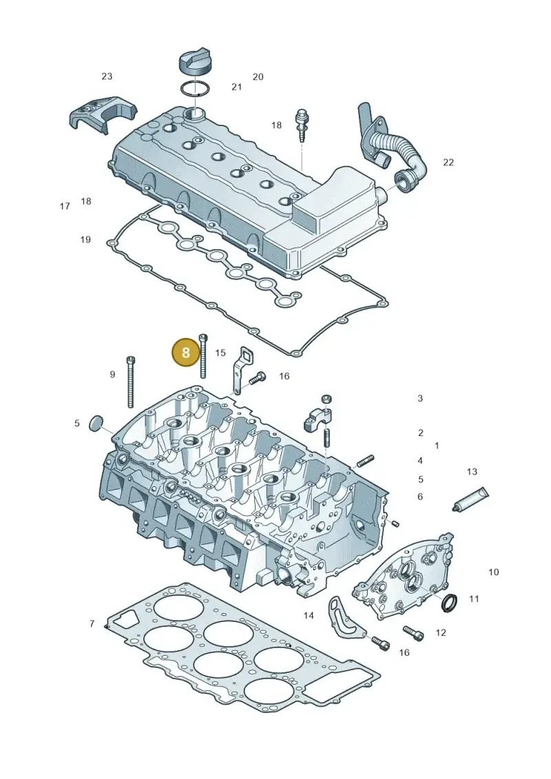 WHT005465 — Volkswagen Phaeton 4motion (2010-2016) diagram 667103400, position 8