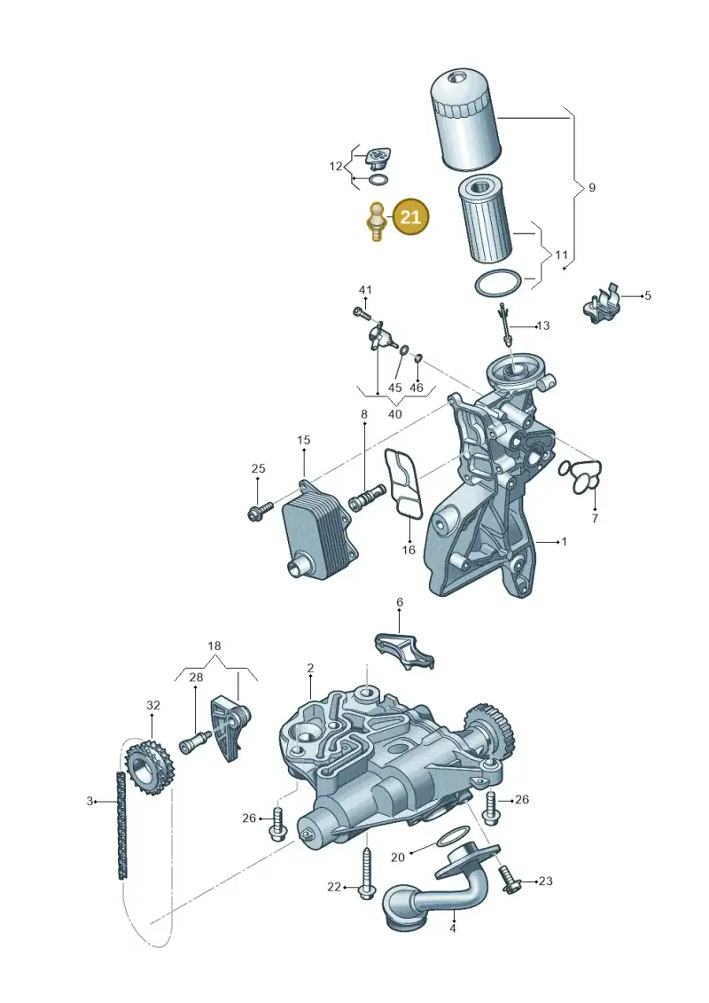 WHT005593 — Volkswagen Passat estate (2023-) diagram 827115100, position 21