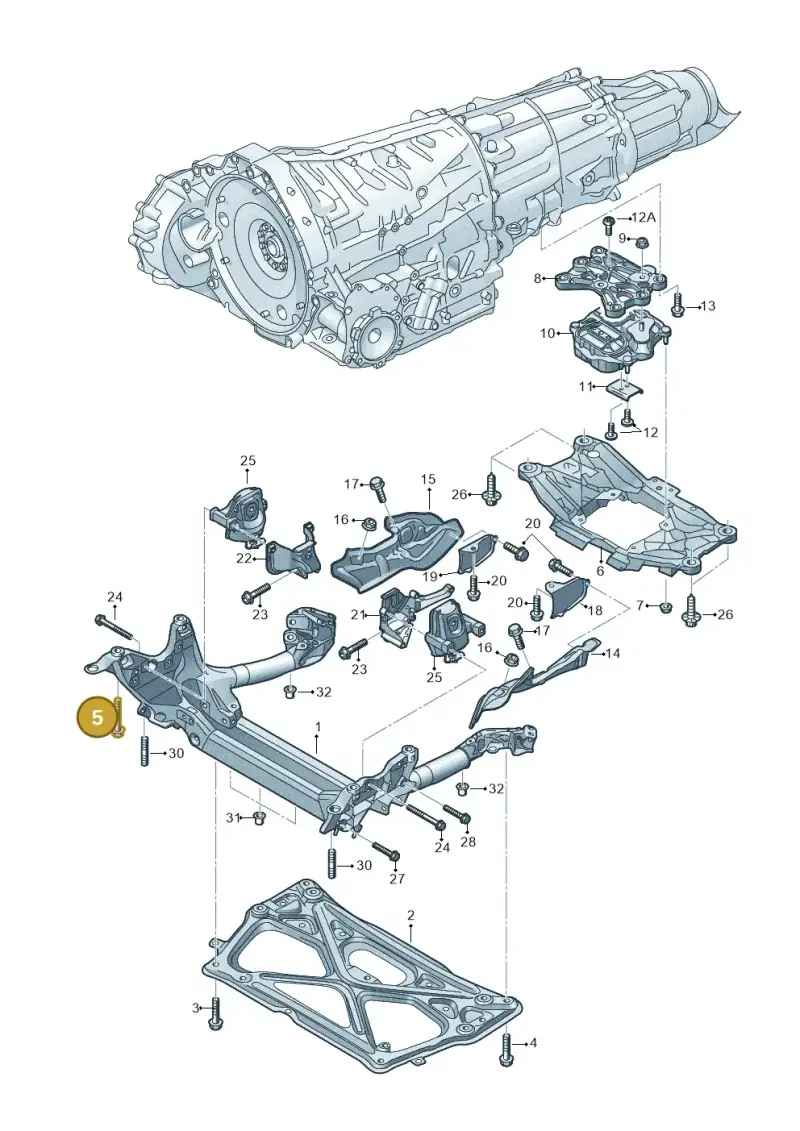 WHT005657 — Audi A7 Sportback (2014-2018) diagram 711399770, position 5
