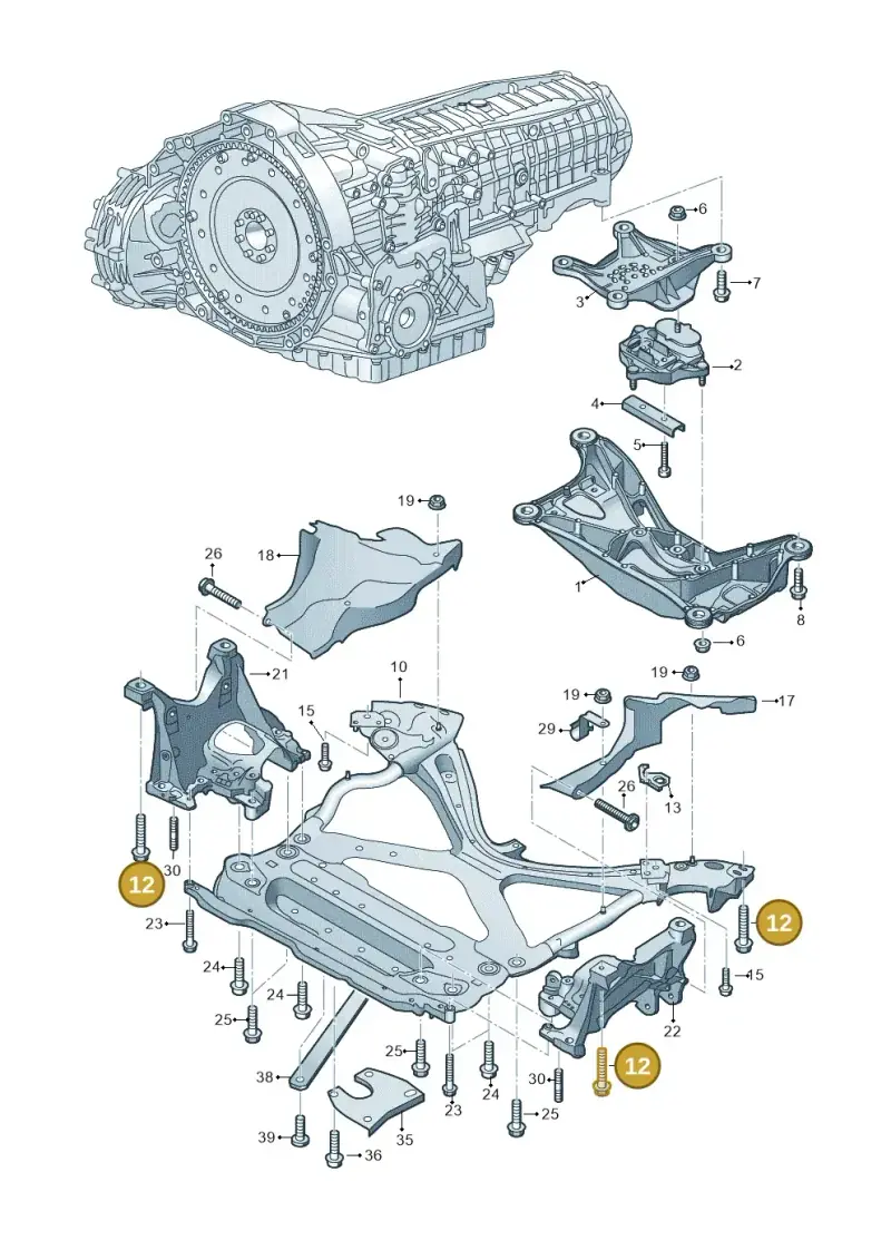 WHT005657 — Audi A5 Cabriolet (2016-2025) diagram 848399400, position 12