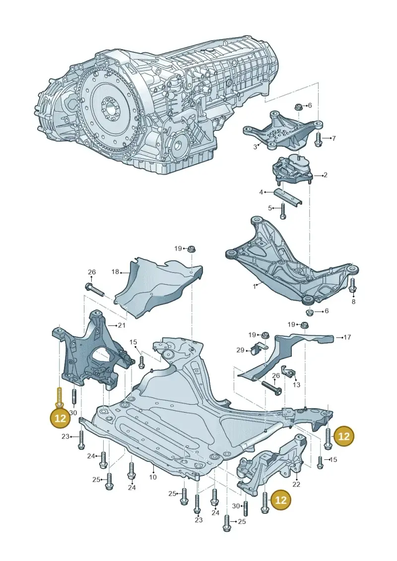 WHT005657 — Audi A5 Sportback (2016-2025) diagram 849399400, position 12