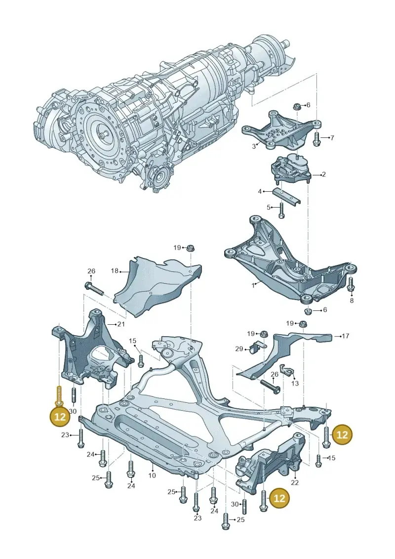 WHT005657 — Audi A5 Sportback (2016-2025) diagram 849399700, position 12