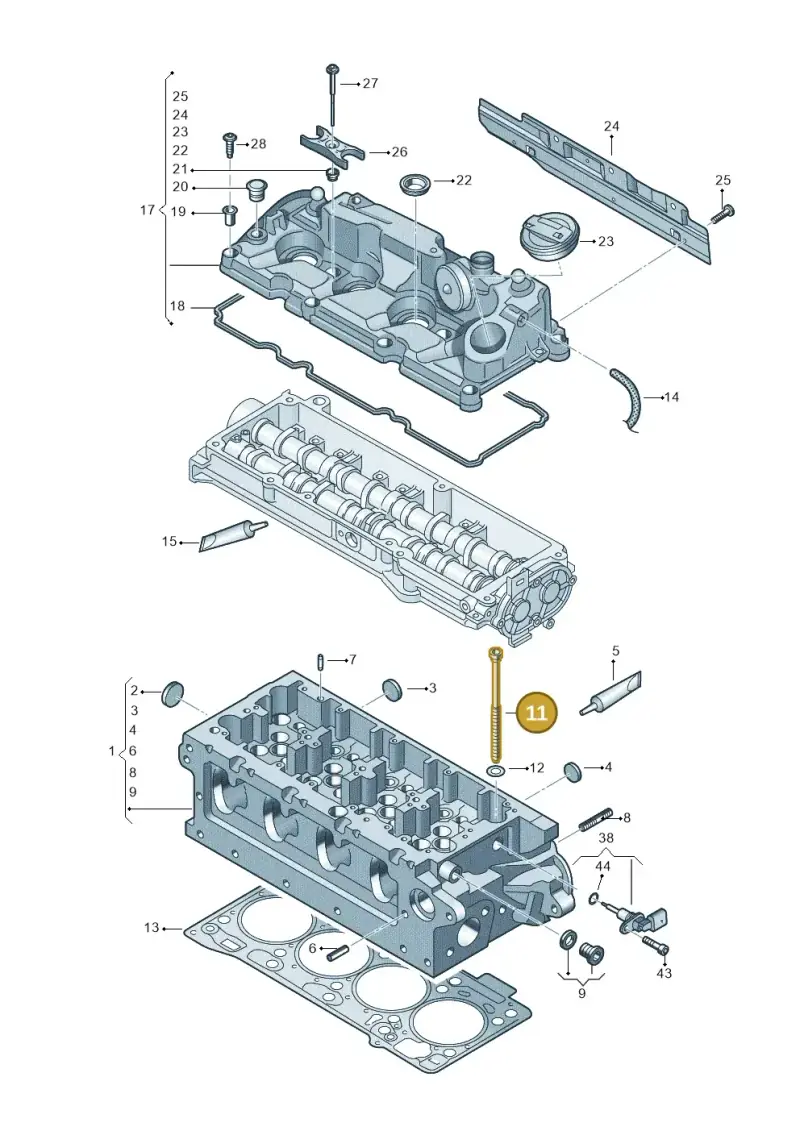 WHT005673 — Volkswagen Tiguan 2.0 4Motion (2017-2024) diagram 597103510, position 11