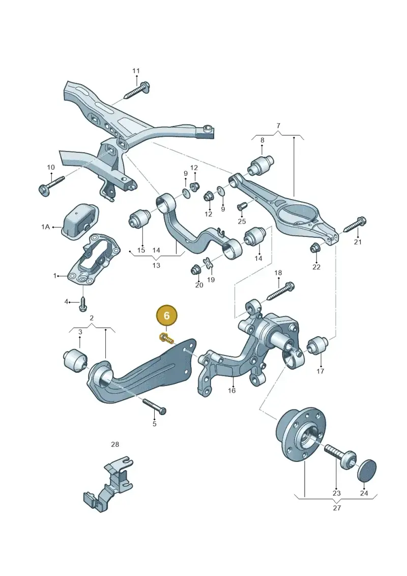 WHT005747 — Volkswagen Golf Cabriolet (2011-2016) diagram 649505050, position 6