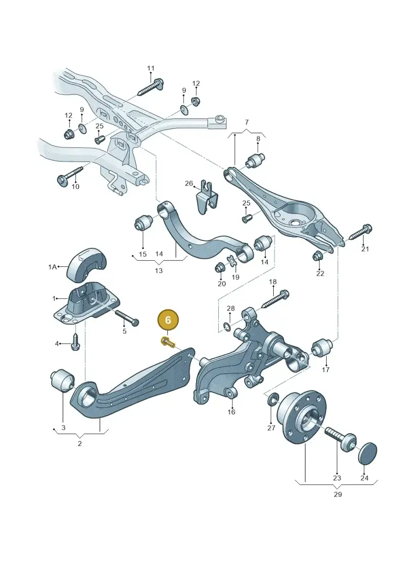 WHT005748 — Volkswagen Lamando (2021-) diagram 793505050, position 6