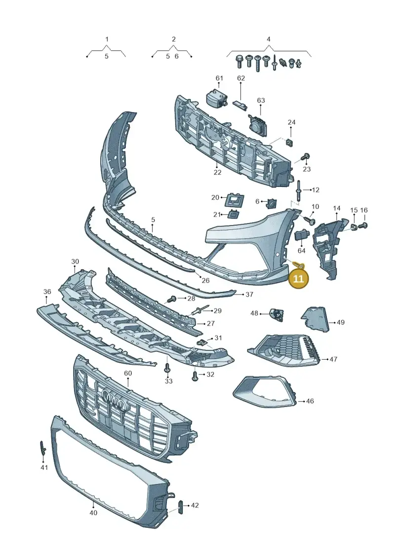 WHT005764 — Audi Q8 (2018-2025) diagram 429807020, position 11