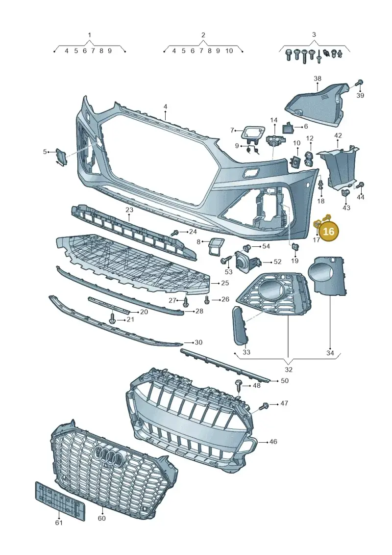 WHT005764 — Audi RS4 Avant (2017-2025) diagram 438807020, position 16
