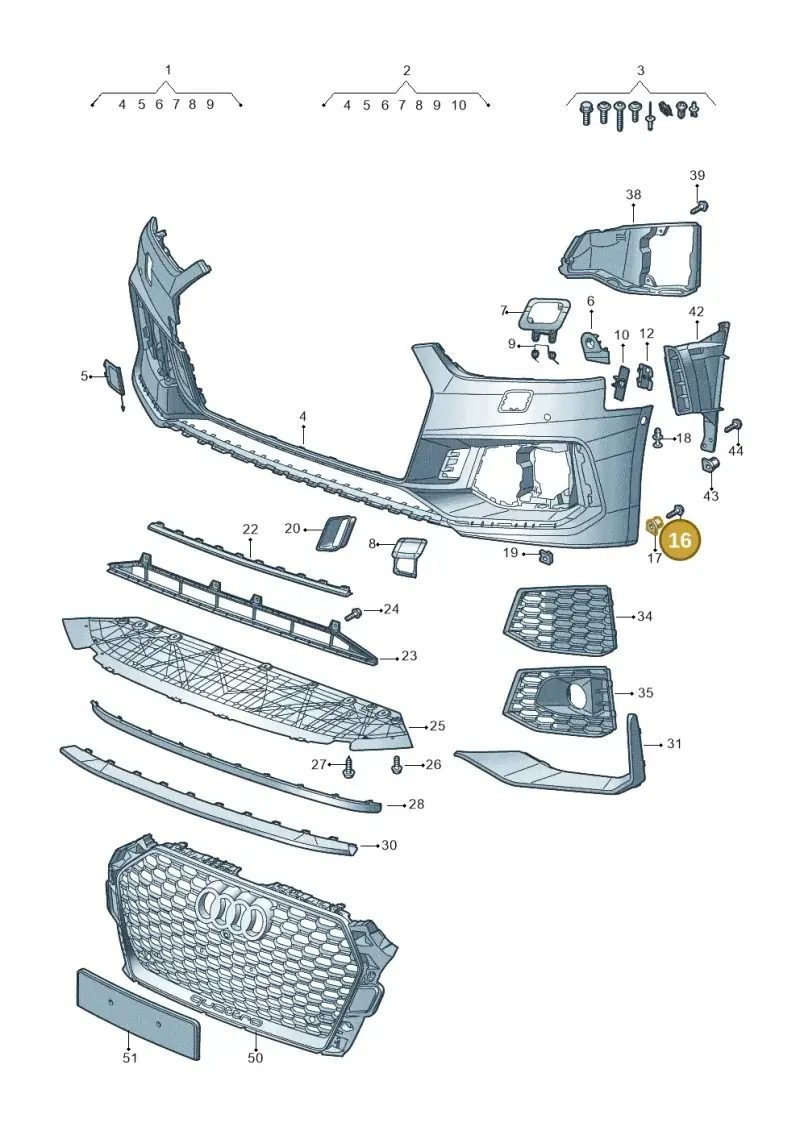 WHT005764 — Audi RS5 Sportback (2017-2025) diagram 847807100, position 16