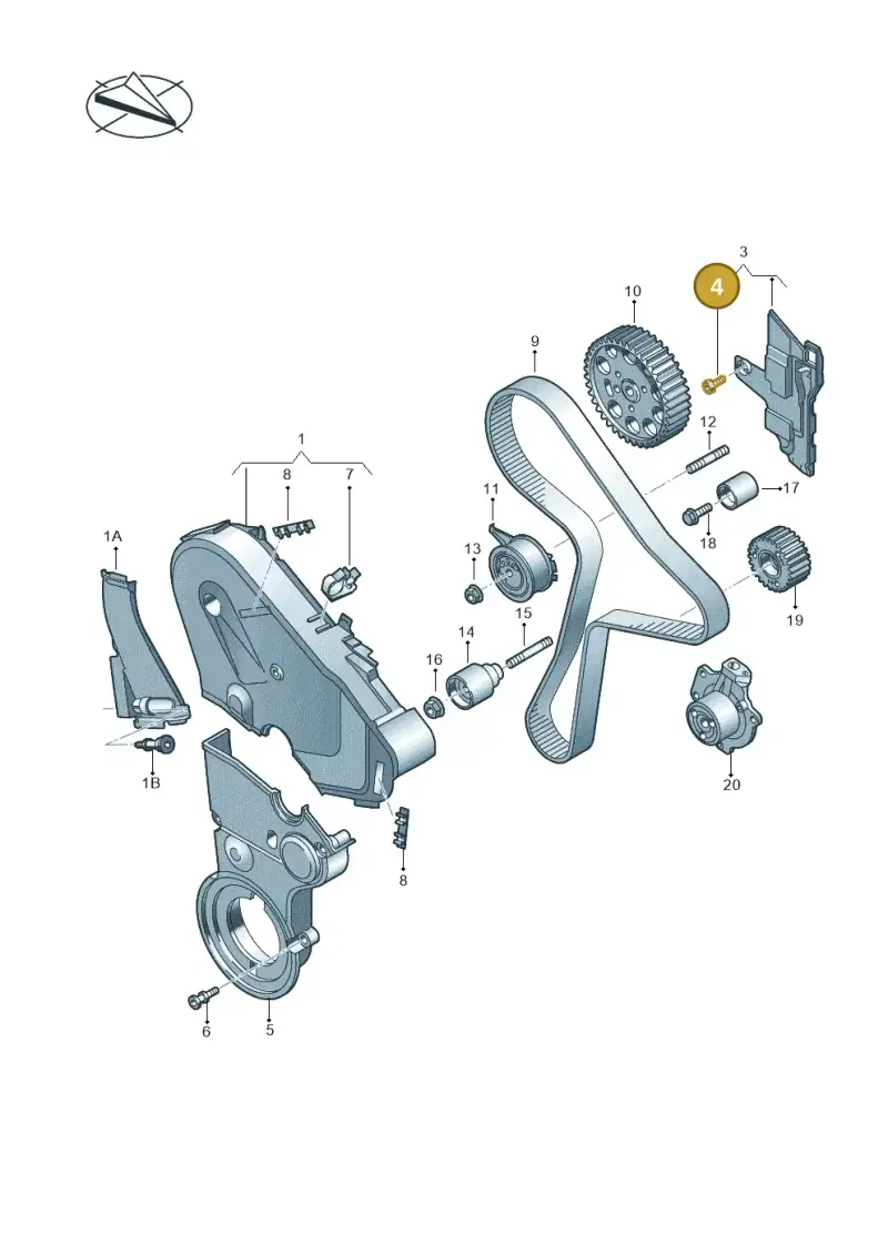 WHT005822 — Volkswagen Tiguan 2.0 4Motion (2017-2024) diagram 793109900, position 4