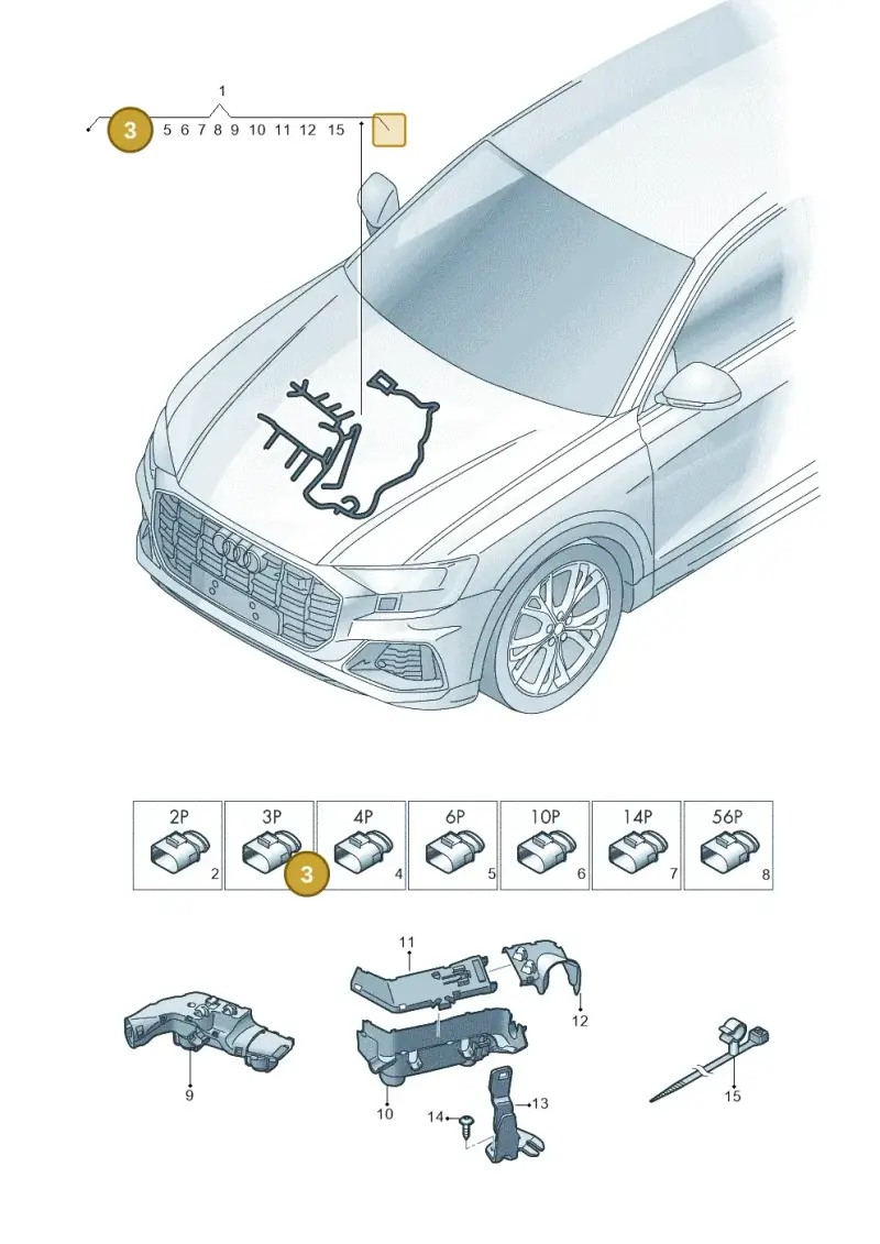 WHT006089 — Audi Q8 (2018-2025) diagram 429971350, position 3