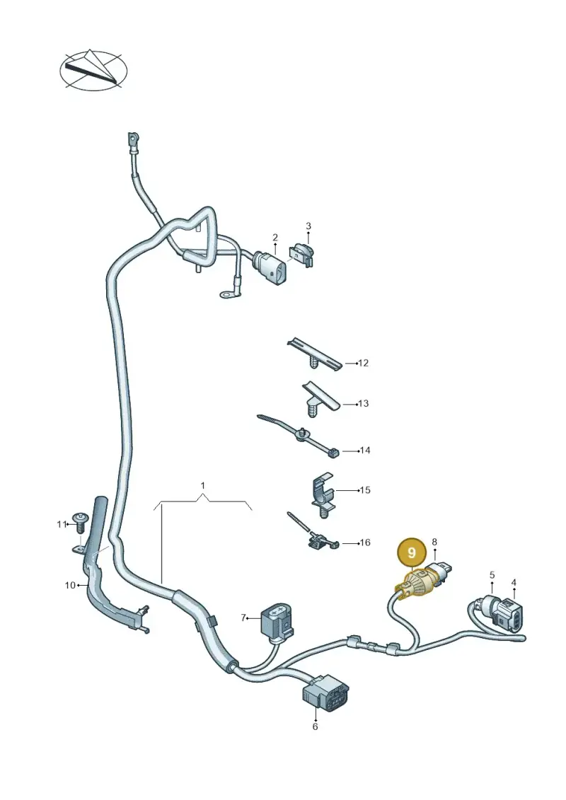 WHT006089 — Audi Q3 (2018-2025) diagram 597972080, position 9