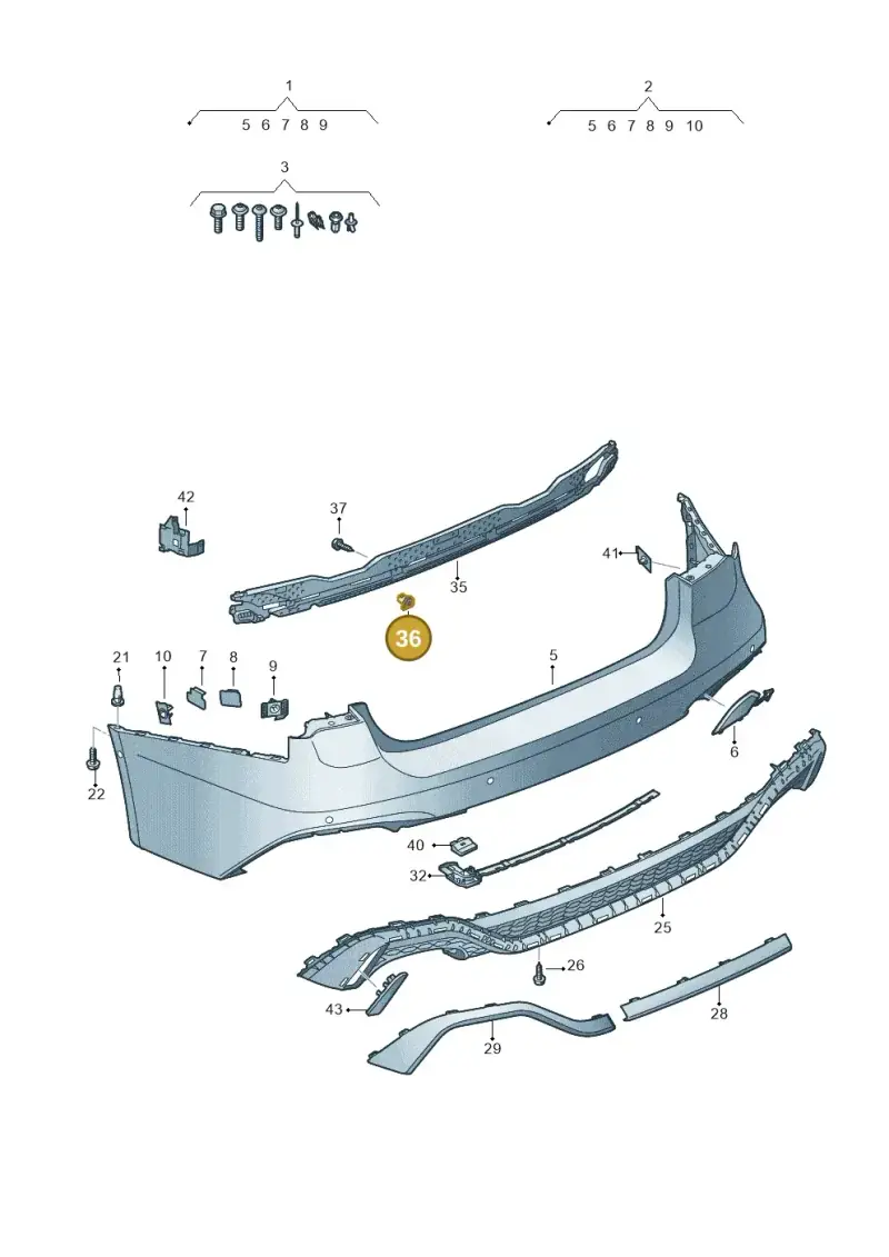 WHT006099 — Audi RS6 Avant (2019-2025) diagram 537807600, position 36