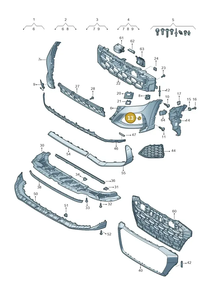 WHT006099 — Audi RS Q8 (2019-2025) diagram 595807100, position 13