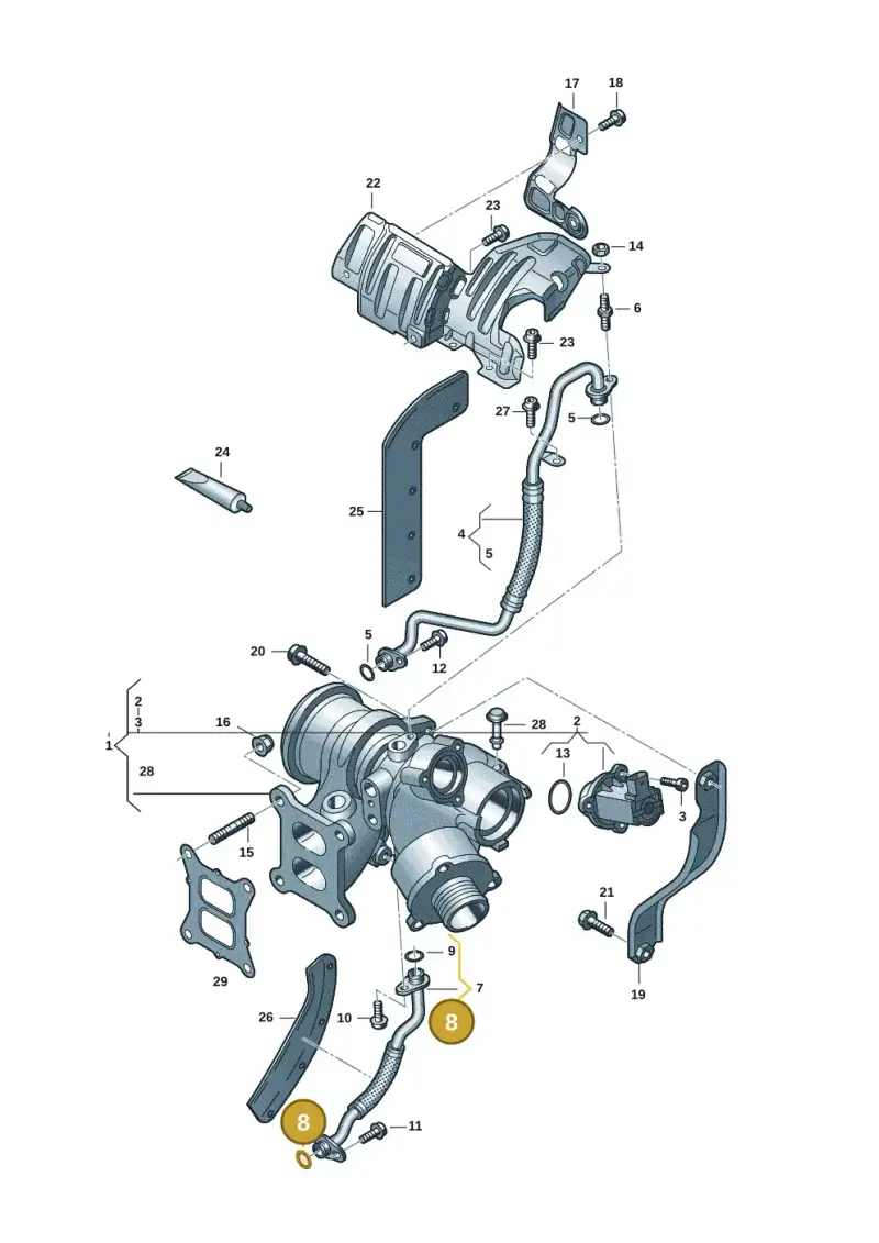 WHT006112 — Volkswagen Tiguan 2.0 (2023-) diagram 3cm145300, position 8