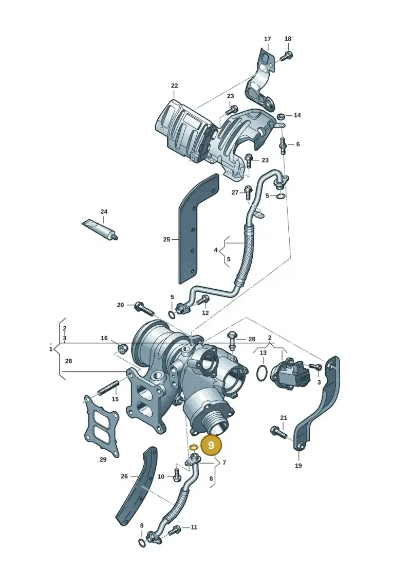 WHT006113 — Volkswagen Tiguan 2.0 (2023-) diagram 3cm145300, position 9