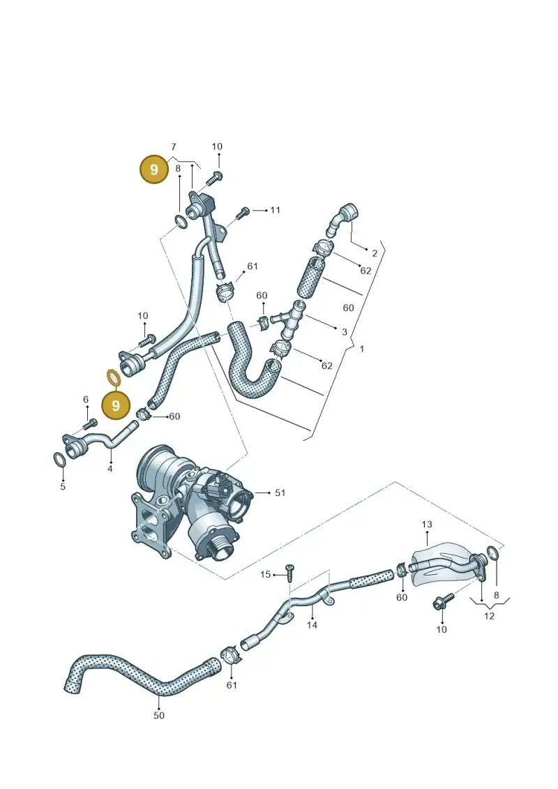WHT006124 — Volkswagen Golf 2.0 BlueMotion (2019-2024) diagram 746121520, position 9