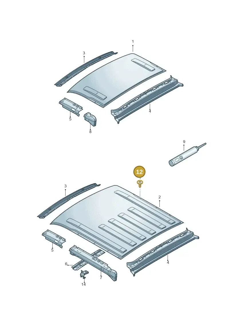 WHT006148 — Volkswagen Single-cab transp. (2019-2024) diagram 411817300, position 12